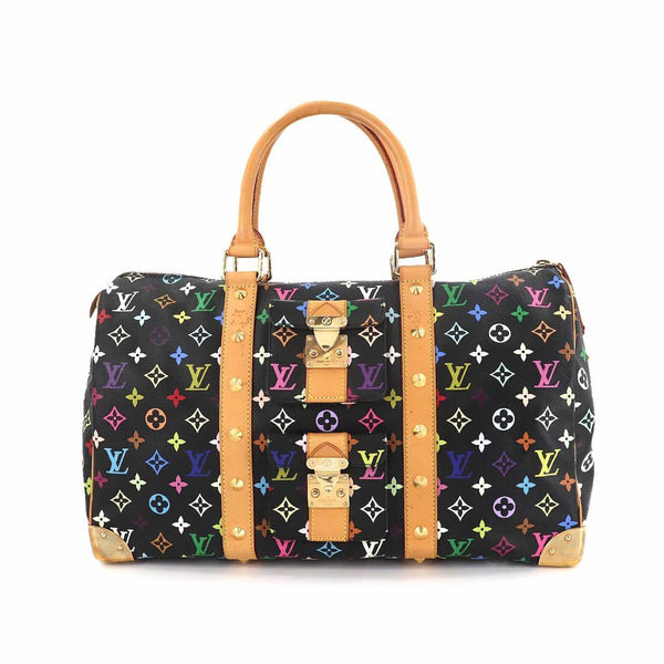 Louis Vuitton 2004 Black Monogram Multicolor Keepall 45 M92640