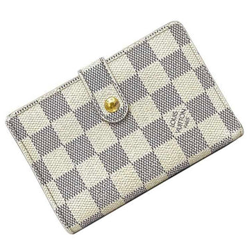 LOUIS VUITTON Wallet Portefeuille Viennois Gray White Damier Azur N61676 Bifold Canvas GP MI3047  Folding Gamaguchi