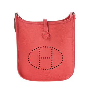 HERMES Evelyn TPM Rose Jaipur Palladium Metal Fittings P Engraved [around 2012] Women's Vaux Epson Shoulder Bag