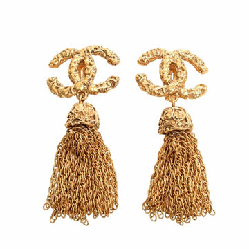 CHANEL Cocomark earrings gold ladies