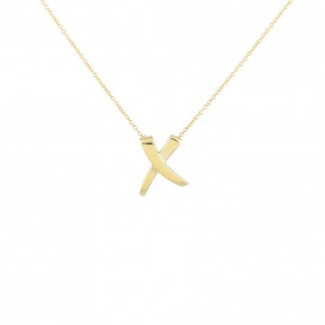 TIFFANY kiss necklace/pendant K18YG yellow gold
