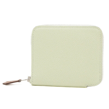 HERMES Azap Compact Wallet Epson Vert Fizz B engraved