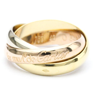 CARTIER Trinity Pink Gold [18K],White Gold [18K],Yellow Gold [18K] Fashion No Stone Band Ring Gold