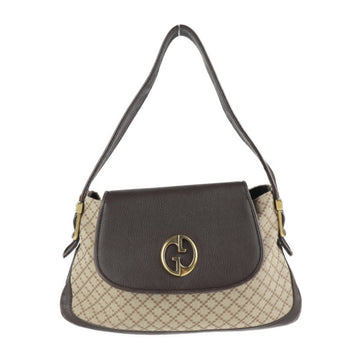 GUCCI Diamante shoulder bag 251811 canvas leather beige brown semi-shoulder