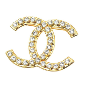 CHANEL Cocomark Large Stone Brooch Gold L23C