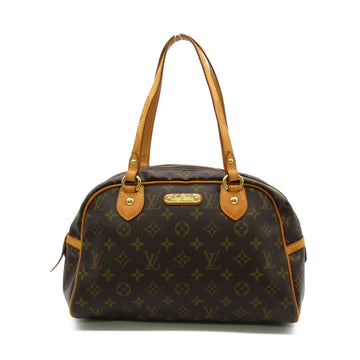 LOUIS VUITTON Montorgueil PM Shoulder Bag Brown Monogram PVC coated canvas M95565