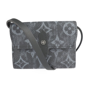 LOUIS VUITTON Organizer de Poche Monogram Pastel Trifold Wallet M69998 Black Gray Silver Hardware Shoulder