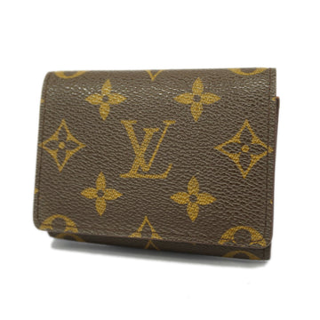 LOUIS VUITTONAuth  Monogram Amberop Cult De Visit M62920 Business Card Case