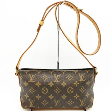 LOUIS VUITTON Trotter Monogram M51240 Shoulder Bag Brown Women's Men IT7WA0IHFR28