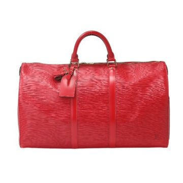 LOUIS VUITTON Travel Bag Epi Keepall 50 M42967  Castilian Red Boston LV