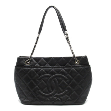 CHANEL Matelasse Chain Tote Black Caviar Skin [Grained Calf] A50995