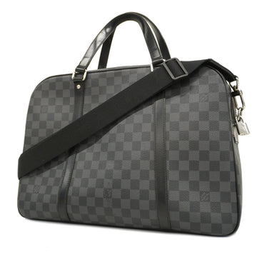 LOUIS VUITTONAuth  Damier Graphite Yoon N48118 Men's Briefcase