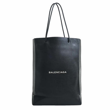 BALENCIAGA Leather North South Bag M Tote 482545 Black Ladies