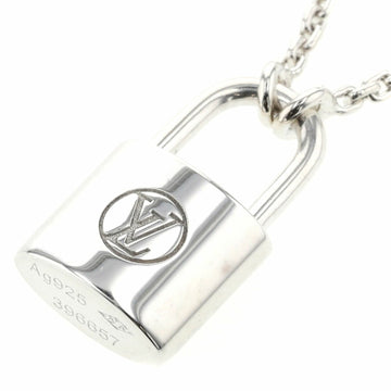 Louis Vuitton Necklace Pandantif Lockit Q93559 Silver 925 Ladies LOUIS VUITTON