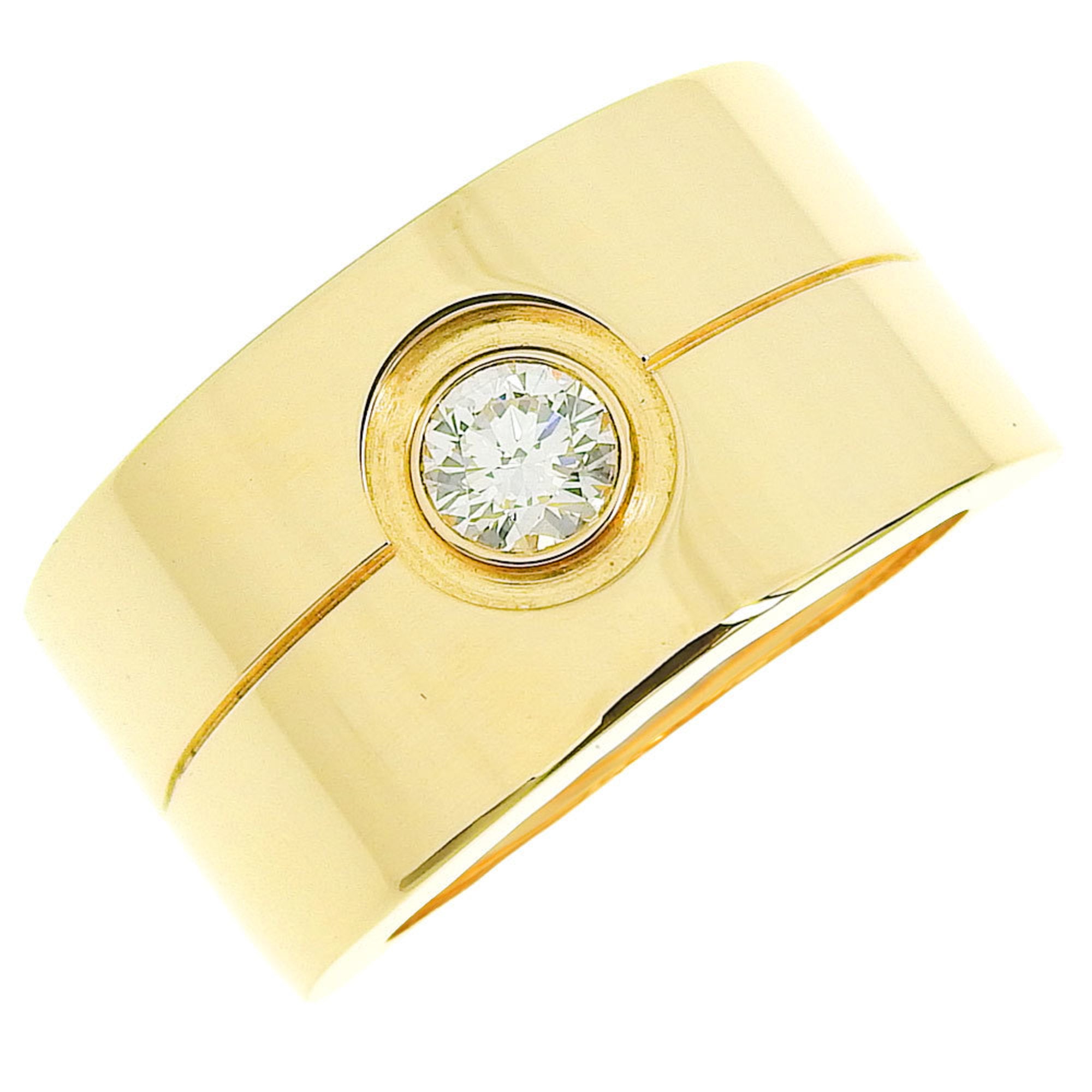 CARTIER High love ring No. 8 K18 yellow gold x diamond Made in France