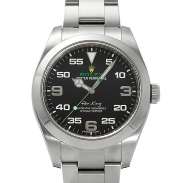 ROLEX Air King 116900 Black Dial Watch Men's