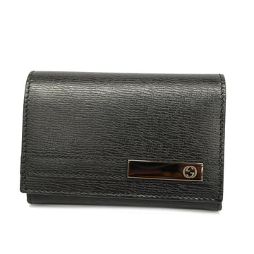 GUCCIAuth  Business Card Holder 251727 Leather Business Card Case Black