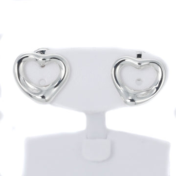 TIFFANY Open Heart Earrings Silver 925 &Co. Women's