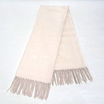 HERMES cashmere brand accessory blanket unisex product