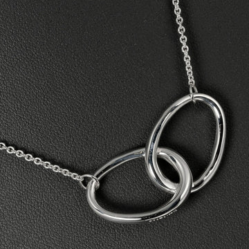 TIFFANY Necklace Double Loop Large Size Silver 925 &Co.