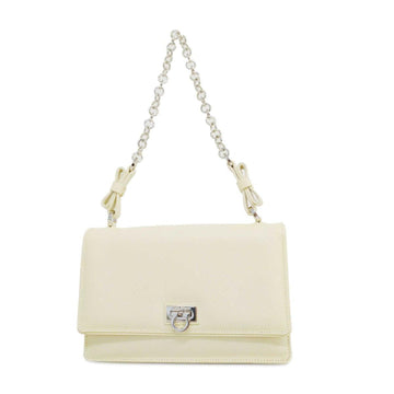 SALVATORE FERRAGAMO Handbag Gancini Leather Ivory Women's