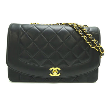 CHANEL Matelasse Diana 25 Chain Shoulder Women's Bag A01165 Lambskin Noir [Black]