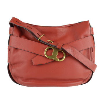 TORY BURCH shoulder bag leather red belt design