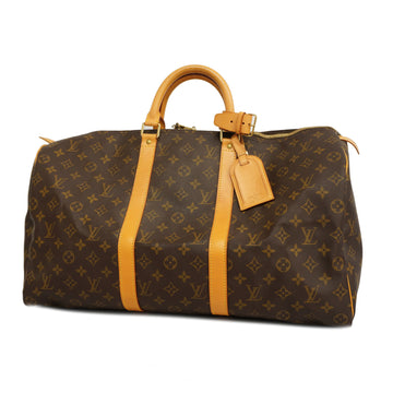 LOUIS VUITTONAuth  Monogram Keepol 50 M41426 Men,Women,Unisex Boston Bag