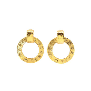 Chanel swing hoop circle earrings gold accessories 28 Vintage Earrings