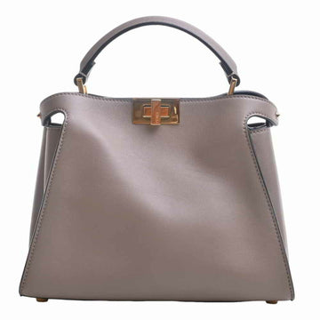 FENDI leather peekaboo essential handbag 8BN302SMQ beige