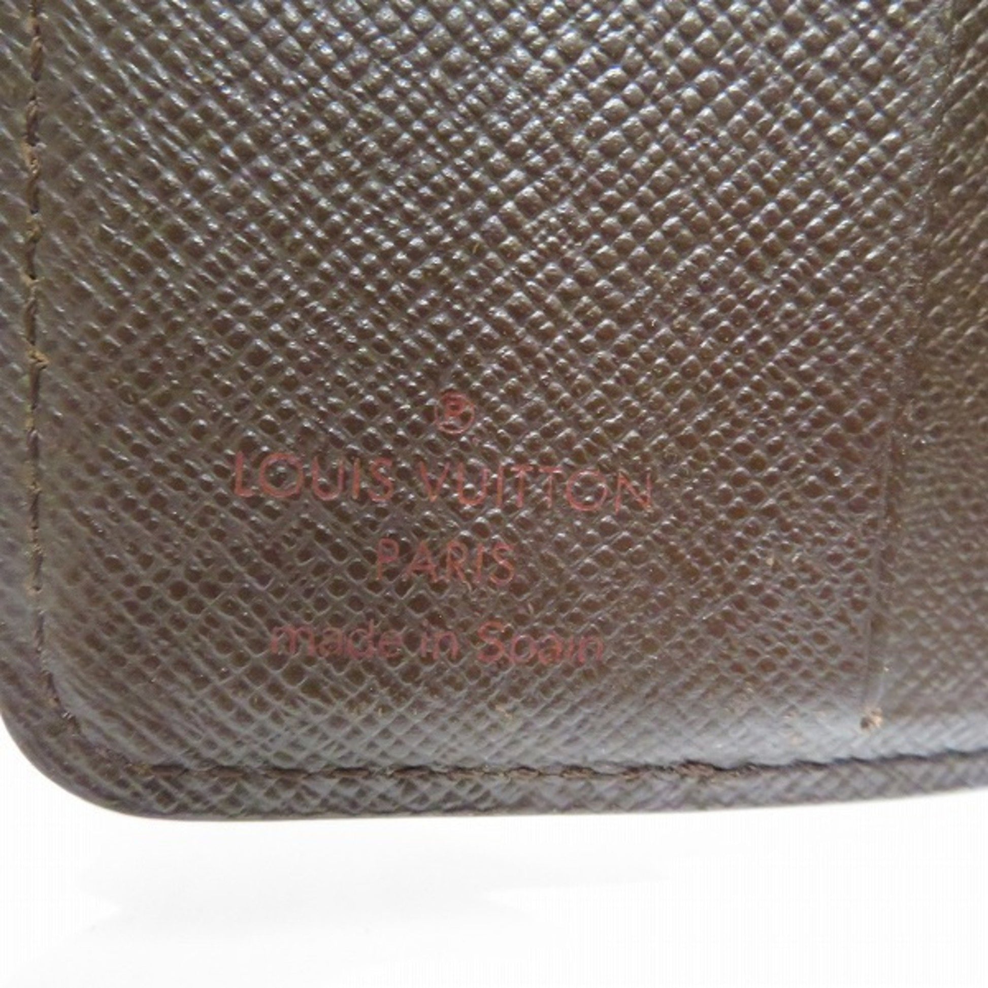 Auth Louis Vuitton Damier Compact Zip Bi-fold Small Wallet N61668