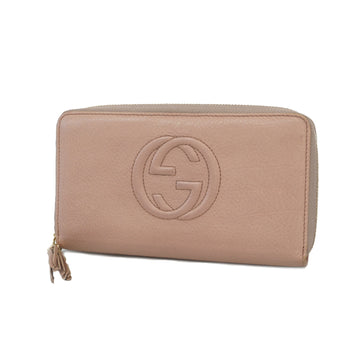 Gucci Soho Bi-fold Wallet 308280 Women's Leather Long Wallet (bi-fold) Pink