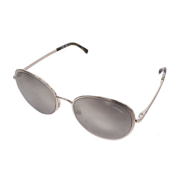 CHANEL[3zc3431] Auth  sunglasses 4206 plastic gray silver metal