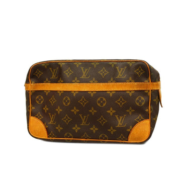 LOUIS VUITTON Clutch Bag Monogram Compiegne 28 M51845 Brown Ladies