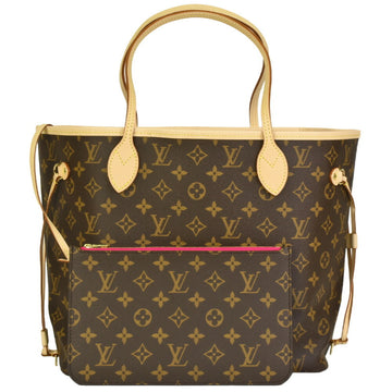 LOUIS VUITTON Neverfull MM Tote Bag Monogram Canvas Pivoine M41178