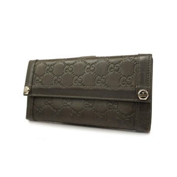 GUCCIAuth  Bi-fold Long Wallet  Sima 231839 Women's Leather Brown