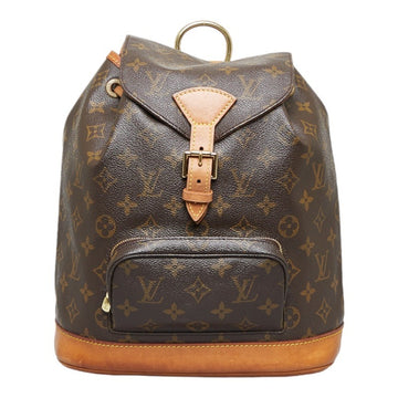 LOUIS VUITTON Monogram Montsuri MM Rucksack Backpack M51136 Brown PVC Leather Ladies