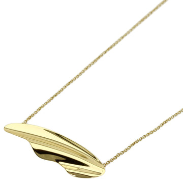 TIFFANY feather necklace K18 yellow gold ladies &Co.