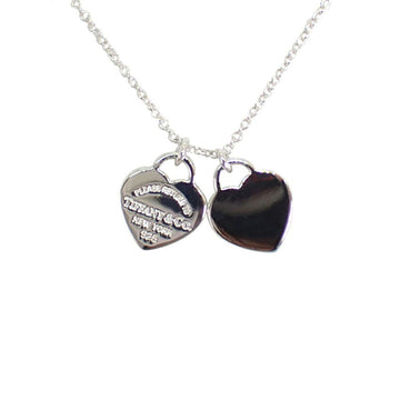 TIFFANY/ 925 return to  mini double heart pendant/necklace