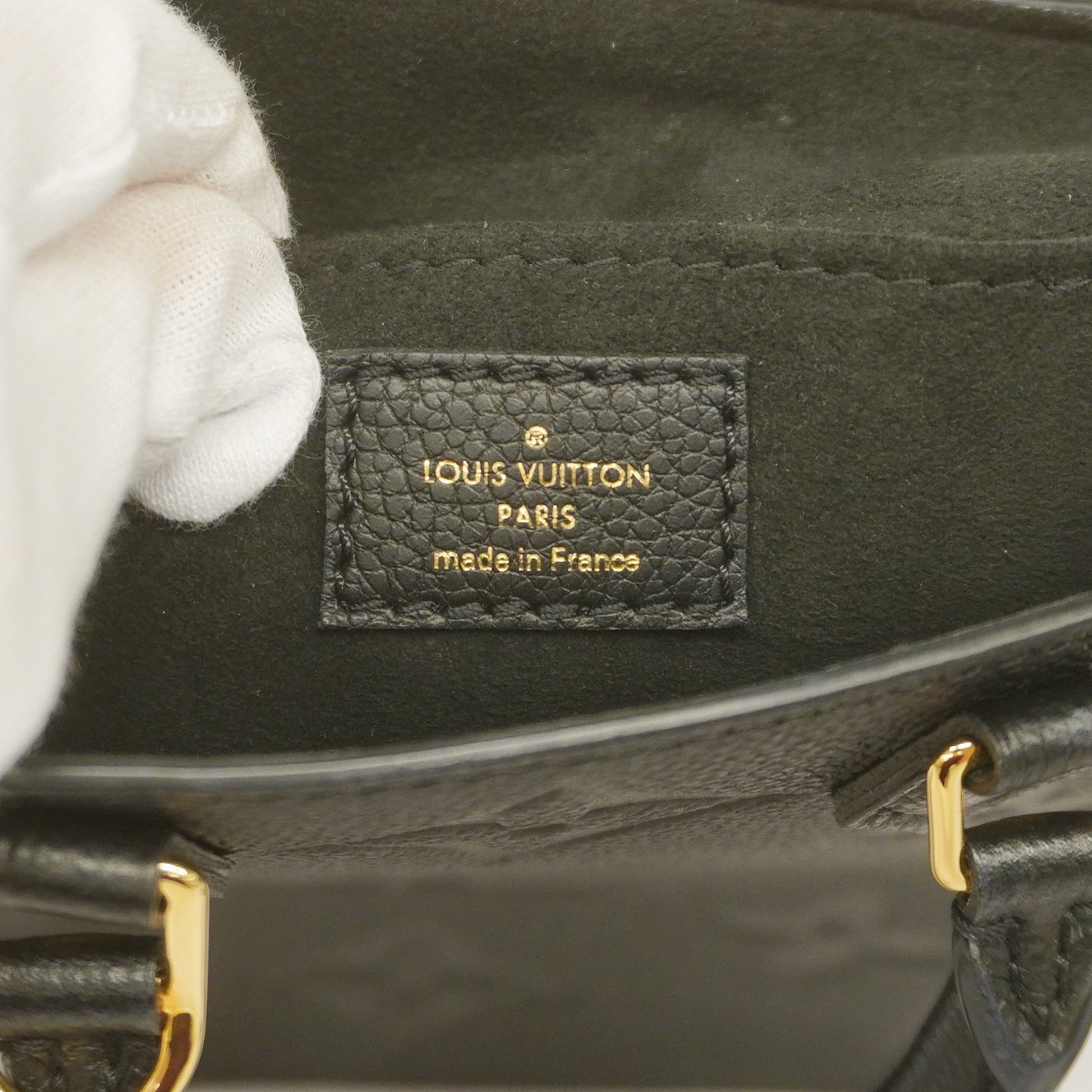 Louis Vuitton Petite Sacpla Monogram Empreinte Noir Gold Hardware