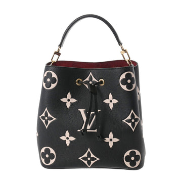 Louis Vuitton NeoNoe MM Bucket Bag Giant Monogram Empreinte Leather M45497  Black