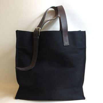 HERMES Etriviere shopping tote diagonal shoulder navy bag