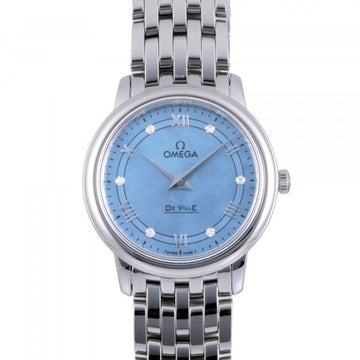 OMEGA De Ville Prestige 424.10.27.60.57.001 Blue Dial Watch Ladies