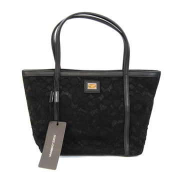 DOLCE & GABBANA Race Women's Leather Handbag Black