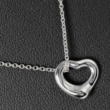TIFFANY Open Heart Necklace 11mm Current Model Silver 925 &Co.