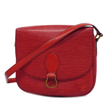 LOUIS VUITTONAuth  Epi Saint Cloud M52197 Women's Shoulder Bag Castilian Red