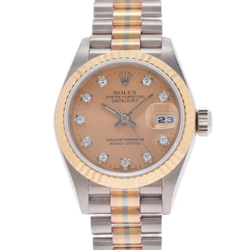 ROLEX Datejust Toridoll Bracelet 69179G Women's WG/YG/PG Watch Automatic Winding Copper Dial