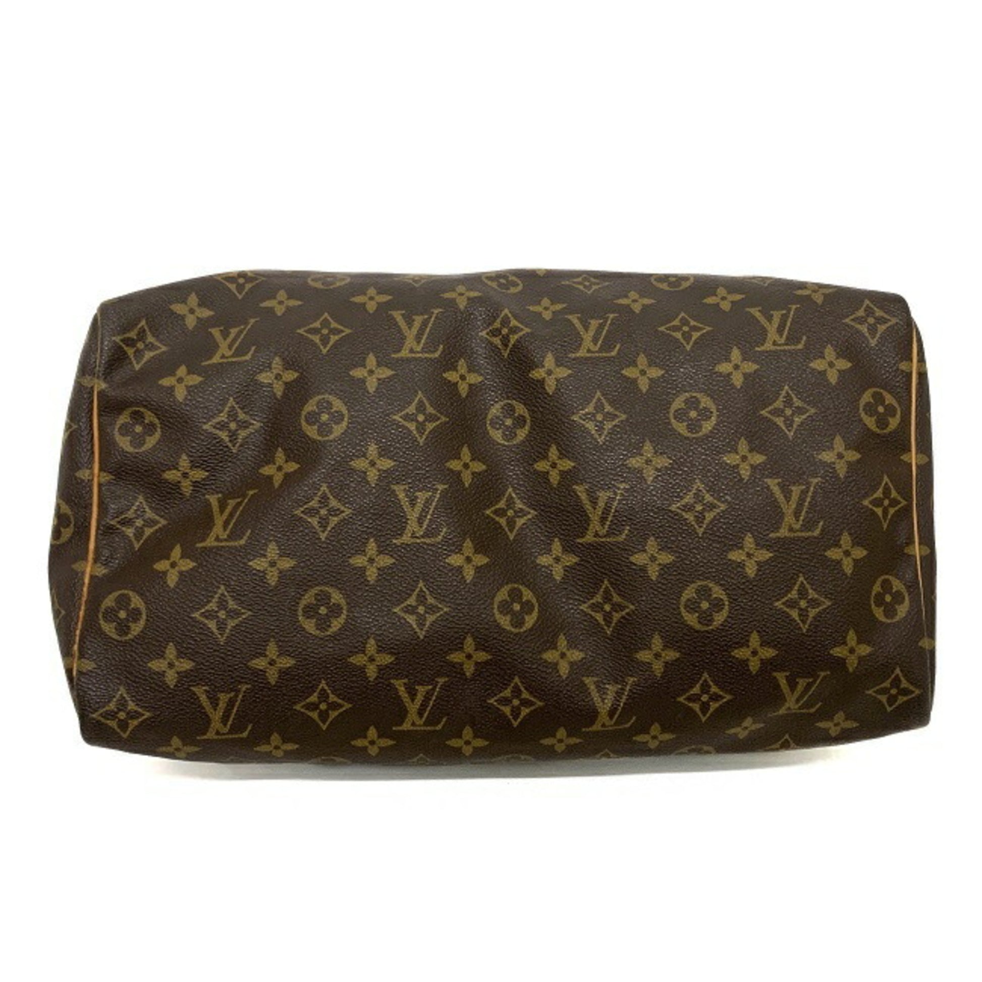 Authenticated Used Louis Vuitton Speedy 35 Monogram M41524 Handbag Canvas  Nume SP1919 LOUIS VUITTON Ladies Boston Bag Brown 