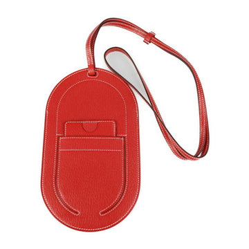 HERMES In The Loop To Go GM Smartphone Case Other Accessories Chevre Rouge Tomato Mobile Phone Multi Accessory With Card