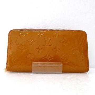 Louis Vuitton Verni Zippy Wallet M91470 Noisette Women's